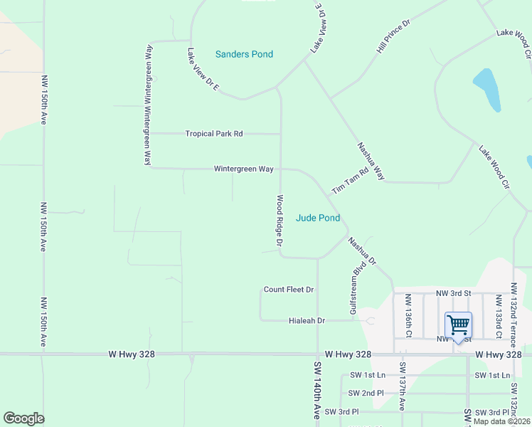 map of restaurants, bars, coffee shops, grocery stores, and more near 26 Wood Ridge Drive in Ocala