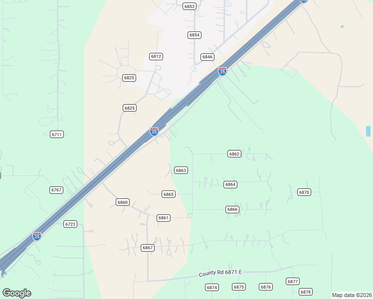 map of restaurants, bars, coffee shops, grocery stores, and more near 105 County Road 6862 in Natalia