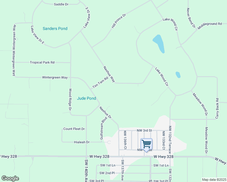 map of restaurants, bars, coffee shops, grocery stores, and more near 13-15 Nashua Way in Ocala