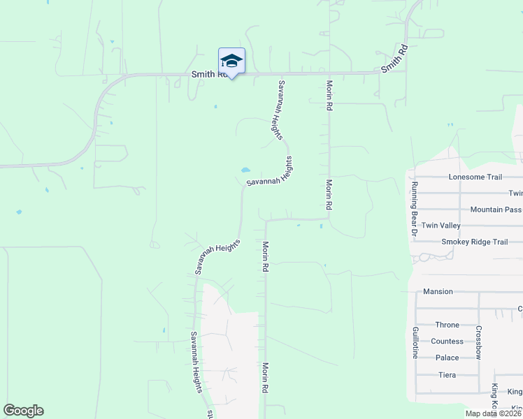 map of restaurants, bars, coffee shops, grocery stores, and more near 22071 Morin Road in Von Ormy