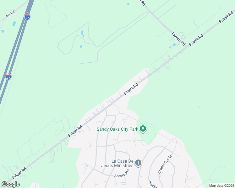 map of restaurants, bars, coffee shops, grocery stores, and more near 21925 Priest Road in Elmendorf