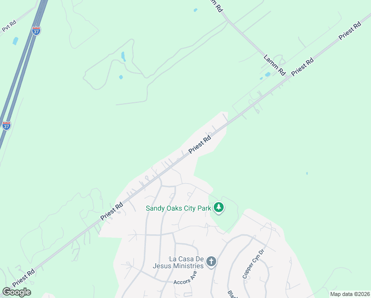 map of restaurants, bars, coffee shops, grocery stores, and more near 21925 Priest Road in Elmendorf