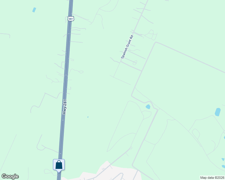 map of restaurants, bars, coffee shops, grocery stores, and more near 21728 Spanish Grant Road in San Antonio