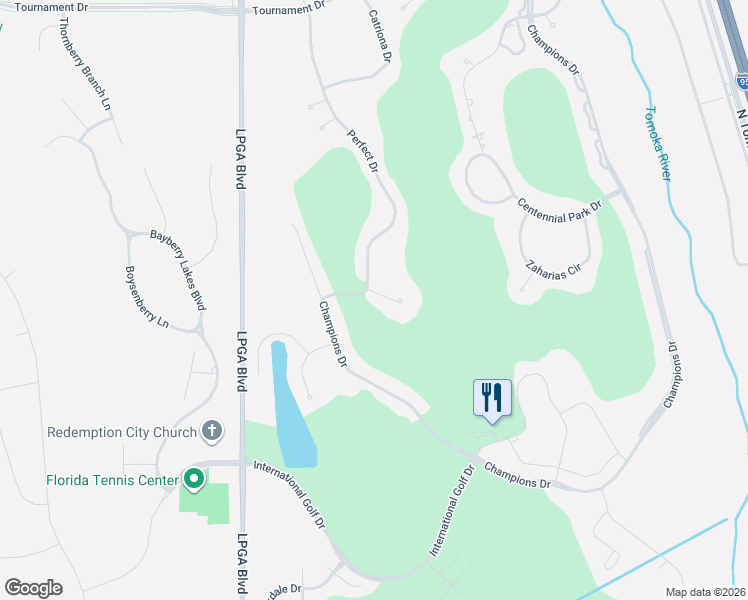 map of restaurants, bars, coffee shops, grocery stores, and more near 104 Opal Hill Circle in Daytona Beach