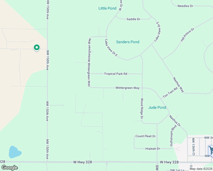 map of restaurants, bars, coffee shops, grocery stores, and more near 13 Wintergreen Way in Ocala