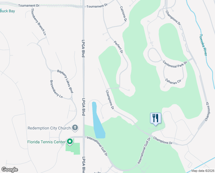 map of restaurants, bars, coffee shops, grocery stores, and more near 40 Perfect Drive in Daytona Beach