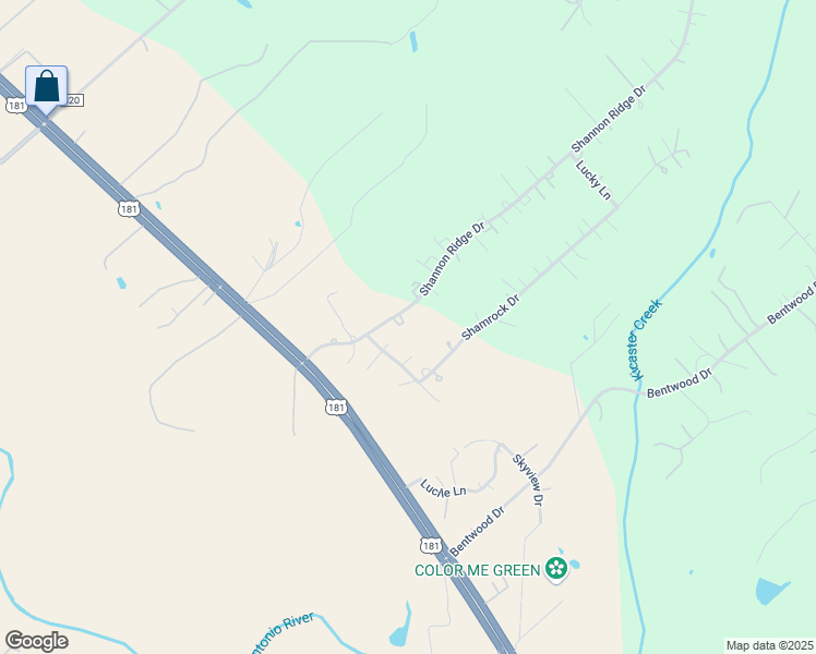 map of restaurants, bars, coffee shops, grocery stores, and more near 110 Shannon Ridge in Floresville