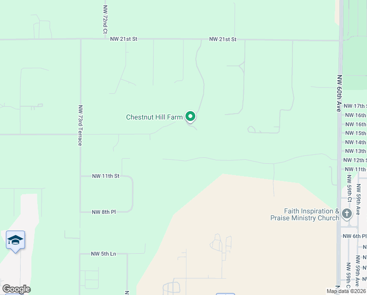 map of restaurants, bars, coffee shops, grocery stores, and more near 6781 Northwest 12th Street in Ocala