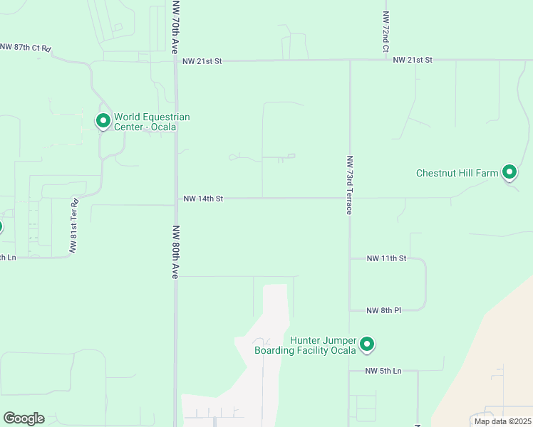 map of restaurants, bars, coffee shops, grocery stores, and more near 7700 Northwest 14th Street in Ocala