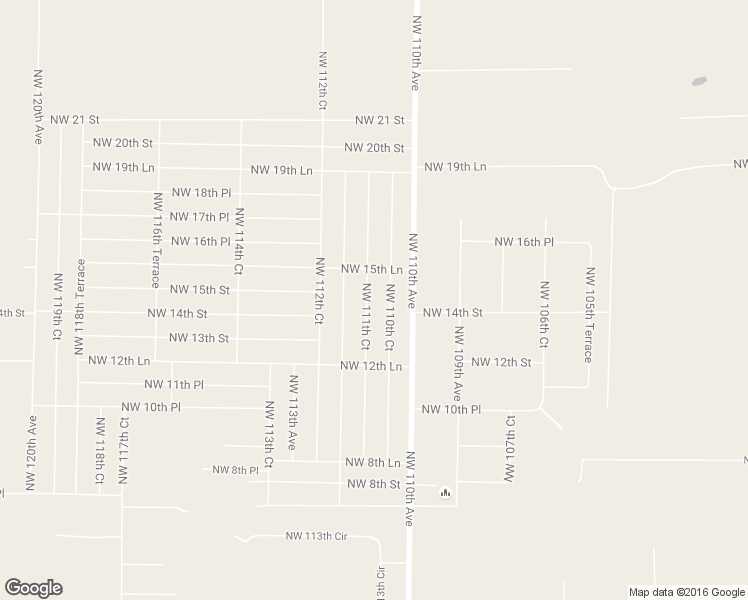 map of restaurants, bars, coffee shops, grocery stores, and more near 1441 Northwest 111th Court in Ocala