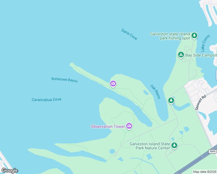 map of restaurants, bars, coffee shops, grocery stores, and more near Heron's Walk Trail in Galveston