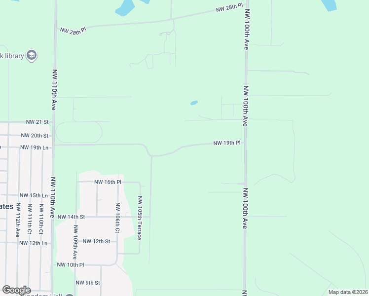 map of restaurants, bars, coffee shops, grocery stores, and more near 1934 Northwest 100th Avenue in Ocala