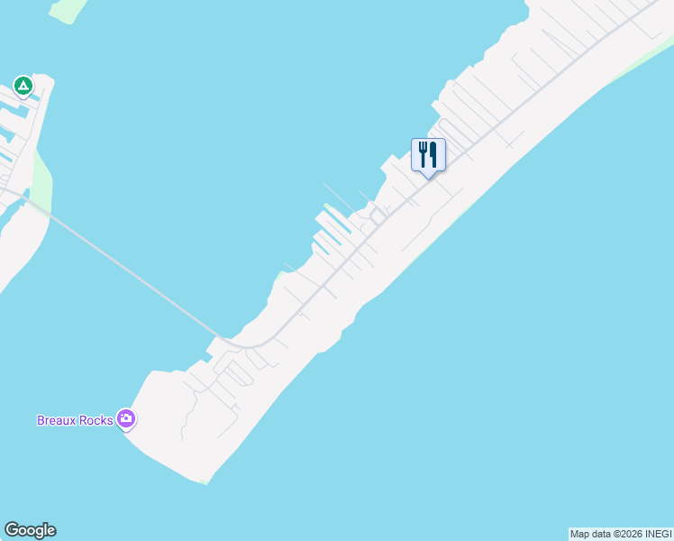 map of restaurants, bars, coffee shops, grocery stores, and more near 1791 Louisiana 1 in Grand Isle