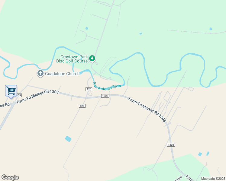 map of restaurants, bars, coffee shops, grocery stores, and more near 9946 Farm to Market 1303 in Floresville