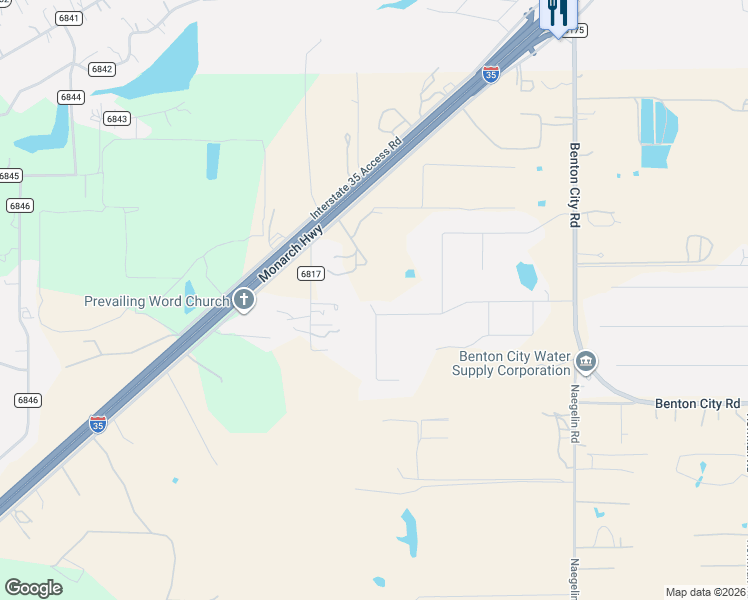 map of restaurants, bars, coffee shops, grocery stores, and more near 181 County Road 6817 in Natalia