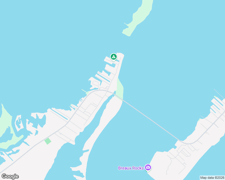 map of restaurants, bars, coffee shops, grocery stores, and more near 114 Central Avenue in Grand Isle