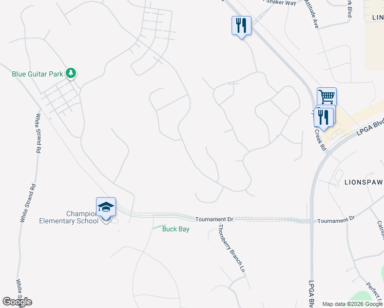 map of restaurants, bars, coffee shops, grocery stores, and more near 113 Conch Shell Court in Daytona Beach