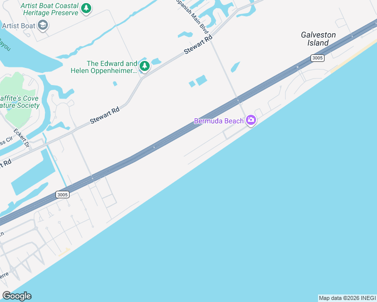 map of restaurants, bars, coffee shops, grocery stores, and more near 13112 John Reynolds Rd in Galveston