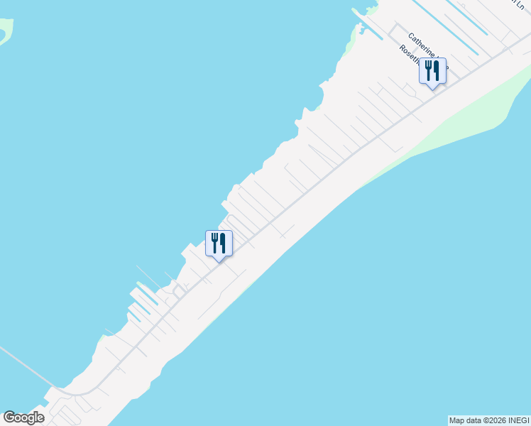 map of restaurants, bars, coffee shops, grocery stores, and more near 113 Sunset Lane in Grand Isle