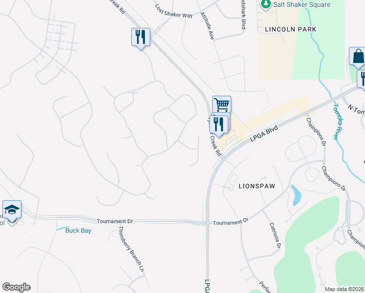 map of restaurants, bars, coffee shops, grocery stores, and more near 212 Saint Somewhere Drive in Daytona Beach