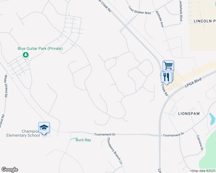 map of restaurants, bars, coffee shops, grocery stores, and more near 113 Conch Shell Court in Daytona Beach