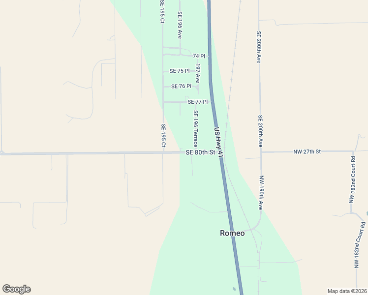 map of restaurants, bars, coffee shops, grocery stores, and more near Southeast 80th Street in Dunnellon