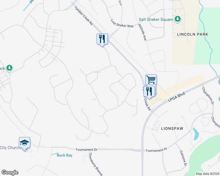 map of restaurants, bars, coffee shops, grocery stores, and more near 319 Coral Reef Way in Daytona Beach