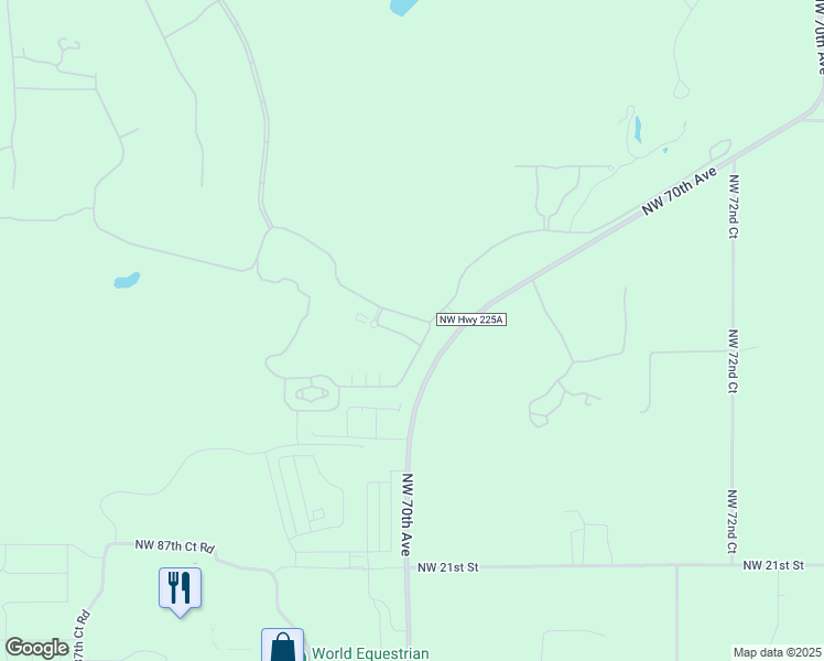 map of restaurants, bars, coffee shops, grocery stores, and more near 8015 Northwest 28th Street in Ocala