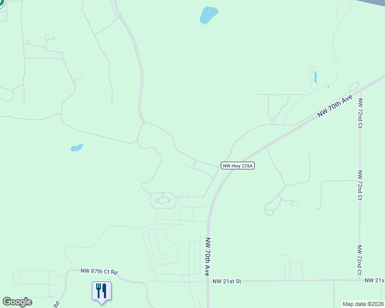 map of restaurants, bars, coffee shops, grocery stores, and more near 8057 Northwest 28th Street in Ocala