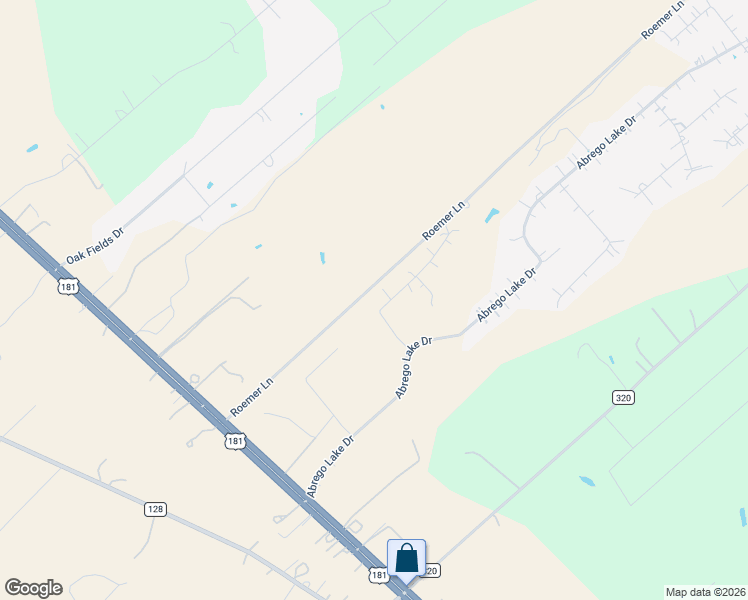 map of restaurants, bars, coffee shops, grocery stores, and more near 113 Abrego Ridge Drive in Floresville