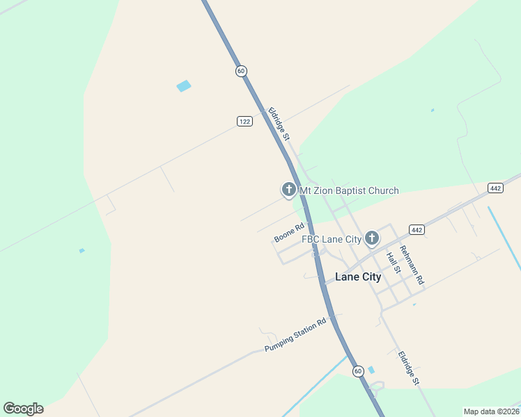 map of restaurants, bars, coffee shops, grocery stores, and more near 214 Klatt in Lane City