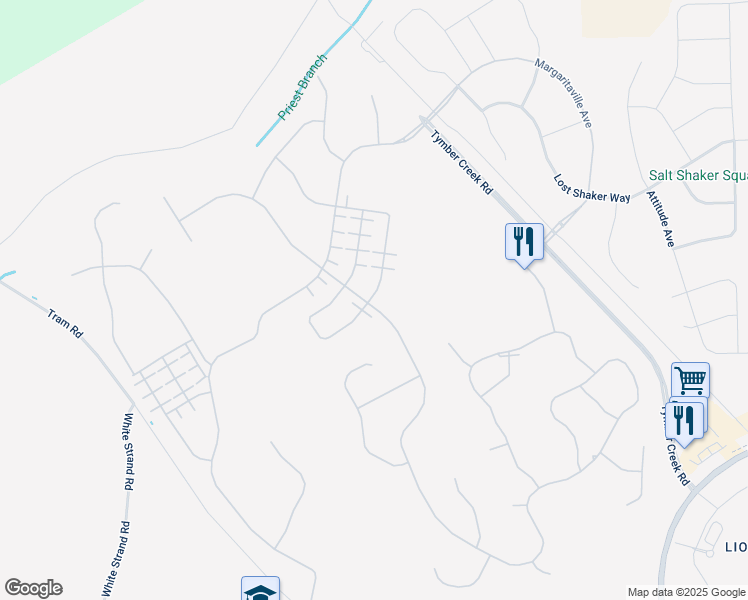 map of restaurants, bars, coffee shops, grocery stores, and more near Unnamed Road in Daytona Beach