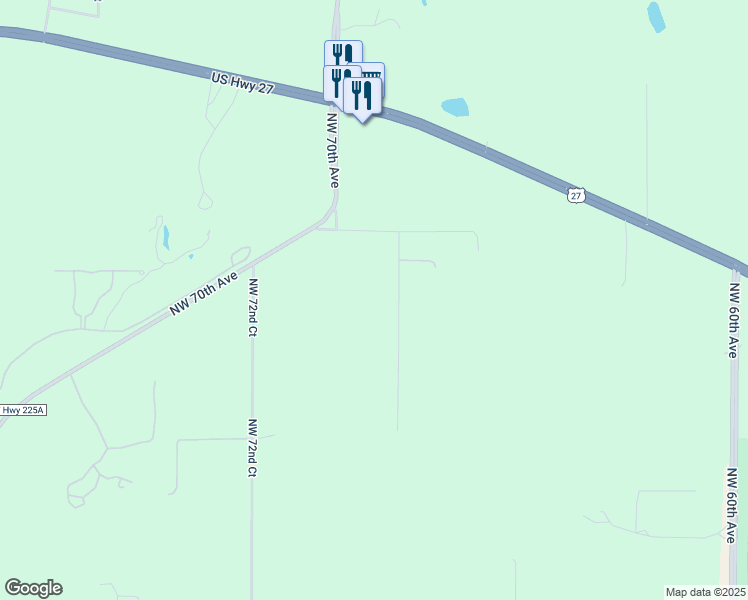 map of restaurants, bars, coffee shops, grocery stores, and more near 3150 Northwest 68th Avenue in Ocala