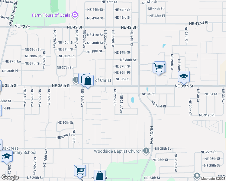 map of restaurants, bars, coffee shops, grocery stores, and more near in Marion County