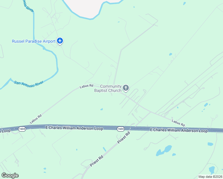 map of restaurants, bars, coffee shops, grocery stores, and more near 5595 Labus Road in Elmendorf