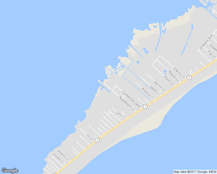 map of restaurants, bars, coffee shops, grocery stores, and more near 243 Rosethorn Lane in Grand Isle