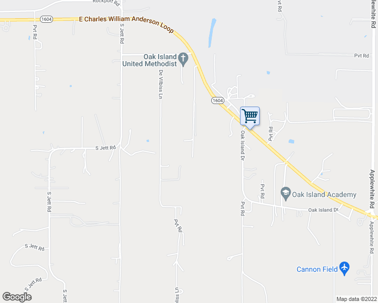 map of restaurants, bars, coffee shops, grocery stores, and more near 2970 South Loop 1604 West in San Antonio