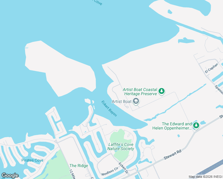 map of restaurants, bars, coffee shops, grocery stores, and more near 11 8 Mile Road in Galveston