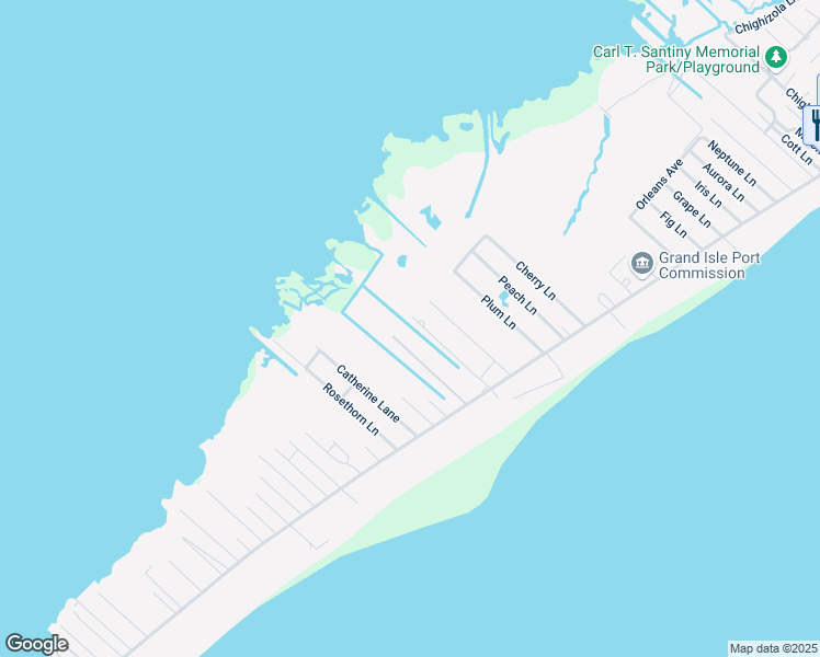 map of restaurants, bars, coffee shops, grocery stores, and more near 201 Apple Lane in Grand Isle