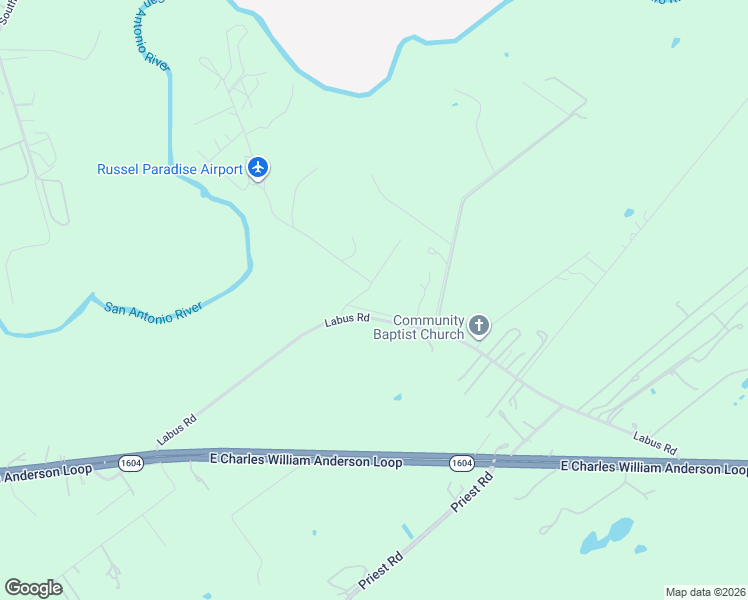 map of restaurants, bars, coffee shops, grocery stores, and more near 5595 Labus Road in Elmendorf