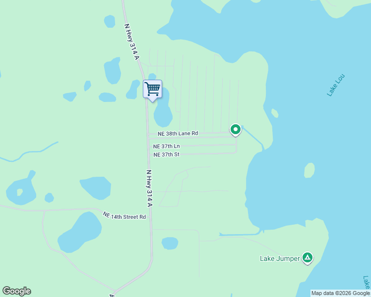 map of restaurants, bars, coffee shops, grocery stores, and more near 17200 Northeast 37th Lane in Silver Springs