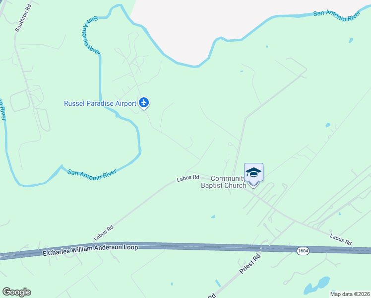 map of restaurants, bars, coffee shops, grocery stores, and more near 5353 Labus Road in Elmendorf
