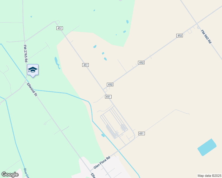 map of restaurants, bars, coffee shops, grocery stores, and more near 1082 County Road 451 in El Campo