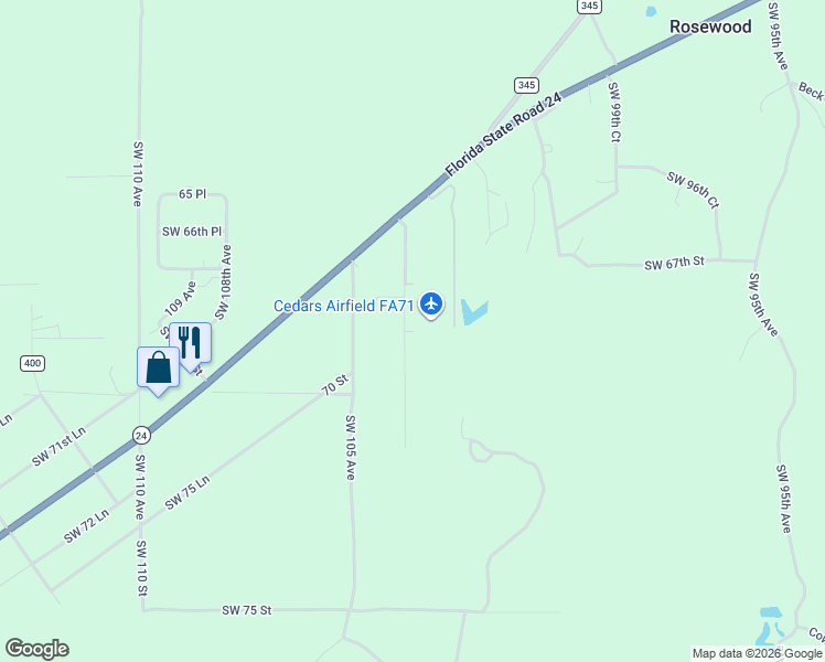 map of restaurants, bars, coffee shops, grocery stores, and more near 6871 Southwest 103rd Terrace in Cedar Key