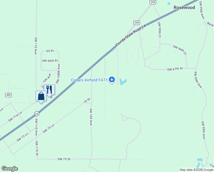 map of restaurants, bars, coffee shops, grocery stores, and more near 6871 Southwest 103rd Terrace in Cedar Key