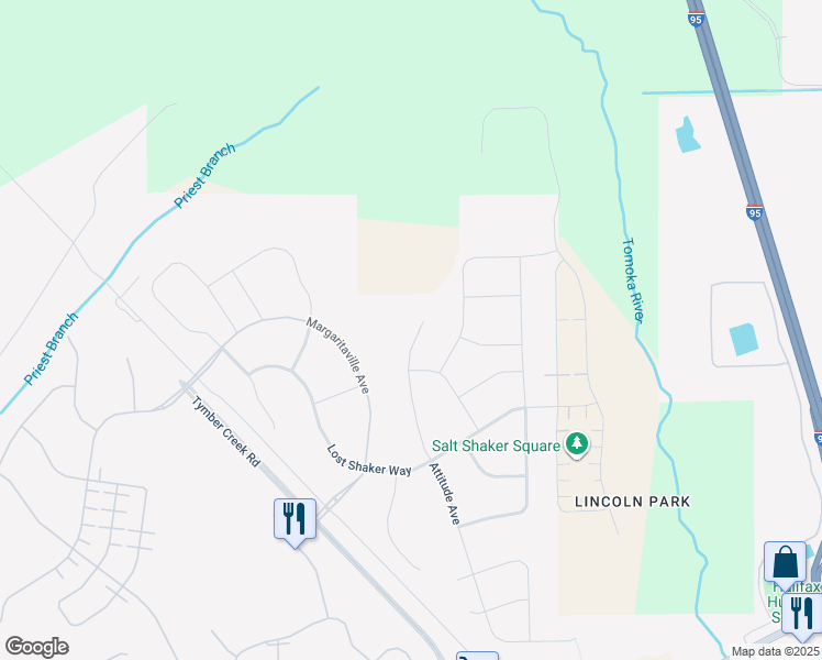 map of restaurants, bars, coffee shops, grocery stores, and more near 667 Attitude Avenue in Daytona Beach