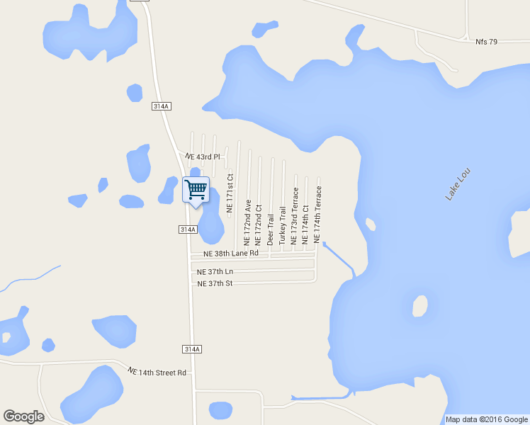 map of restaurants, bars, coffee shops, grocery stores, and more near 4051 Northeast 172nd Court in Silver Springs