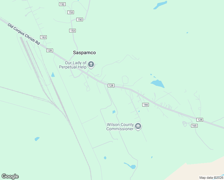 map of restaurants, bars, coffee shops, grocery stores, and more near 8397 County Road 128 in Floresville