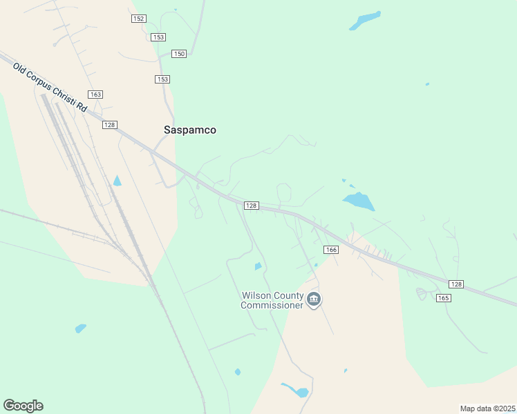 map of restaurants, bars, coffee shops, grocery stores, and more near 8397 County Road 128 in Floresville