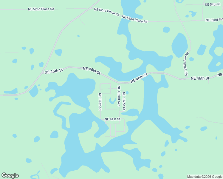 map of restaurants, bars, coffee shops, grocery stores, and more near 13132 Northeast 44th Lane in Silver Springs